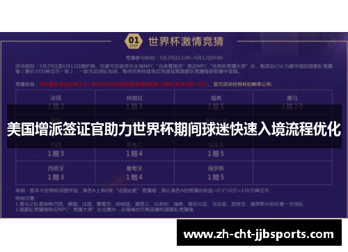 美国增派签证官助力世界杯期间球迷快速入境流程优化